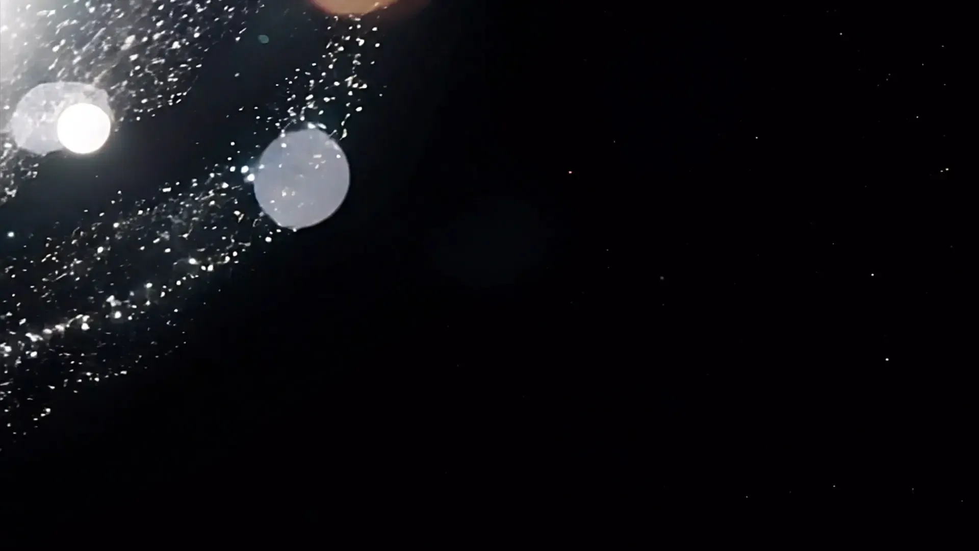 Space-Themed Sparkling Particle Overlay for Video Effects